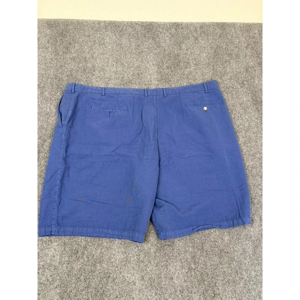 Peter Millar Seaside Collection Shorts Mens Navy Blue Linen Cotton SIlk Size 52R